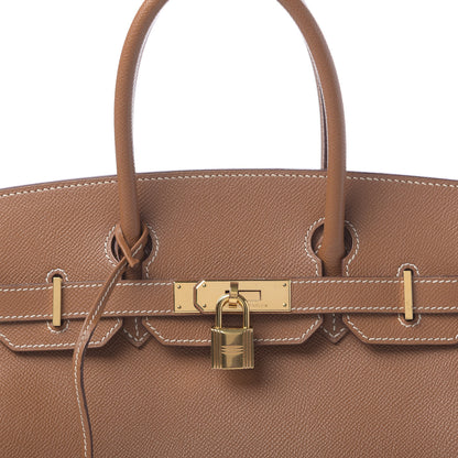 Hermes Epsom Birkin 30 Gold 8 of 12