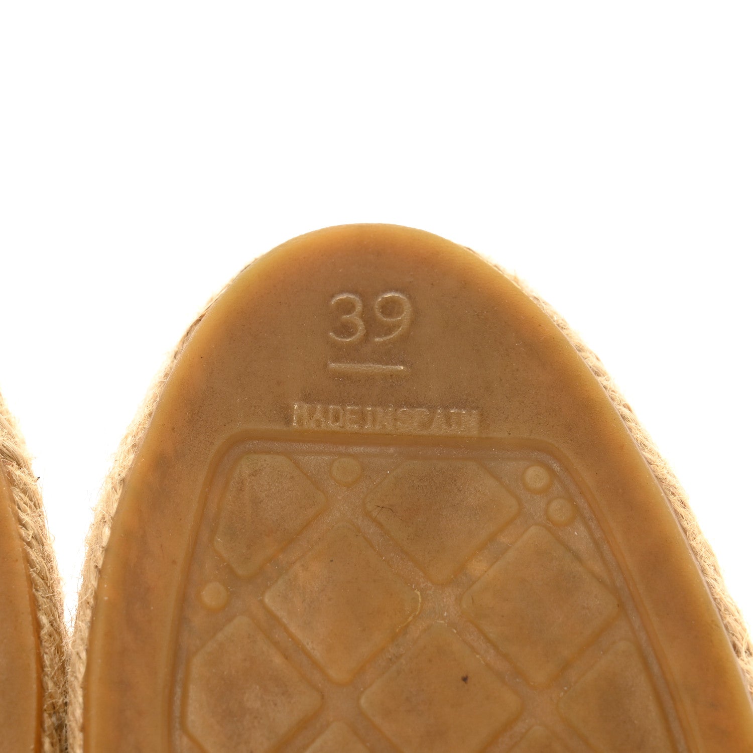 Chanel Lambskin CC Espadrilles 39 Beige Black 6 of 10