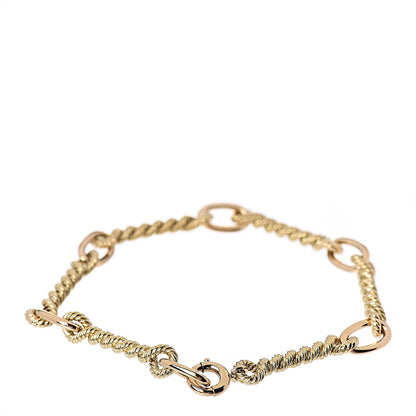 Tiffany 18K Yellow Gold Twist Rope Bracelet 3 of 4