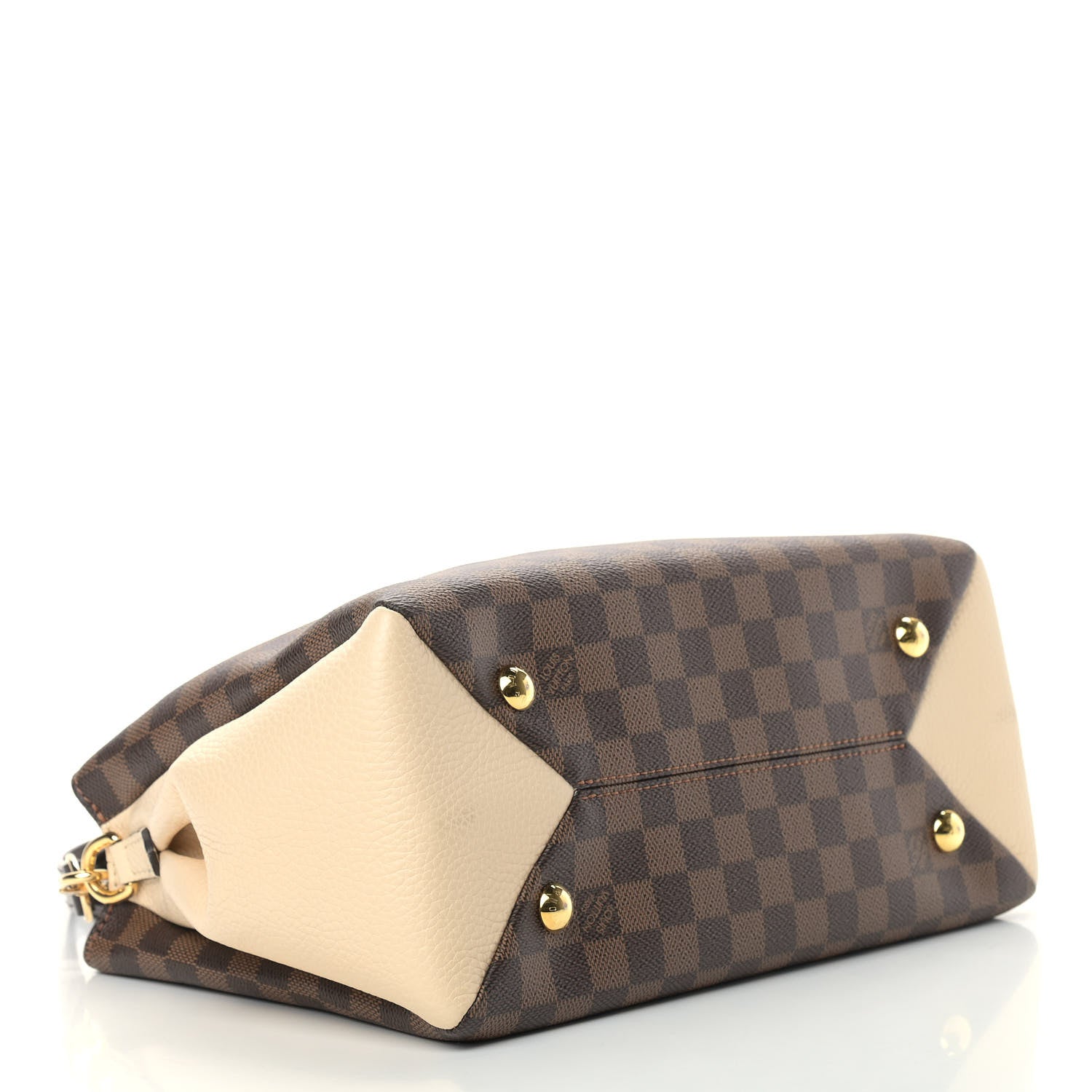 Louis Vuitton Damier Ebene Cuir Taurillon Brittany Creme 3 of 12