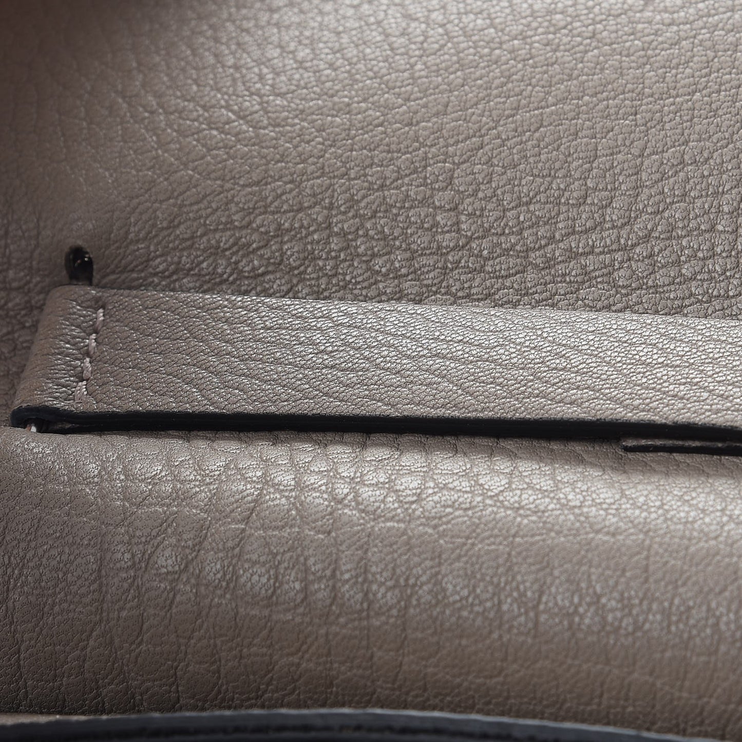 Grained Lambskin Drew Shoulder Bag Motty Grey