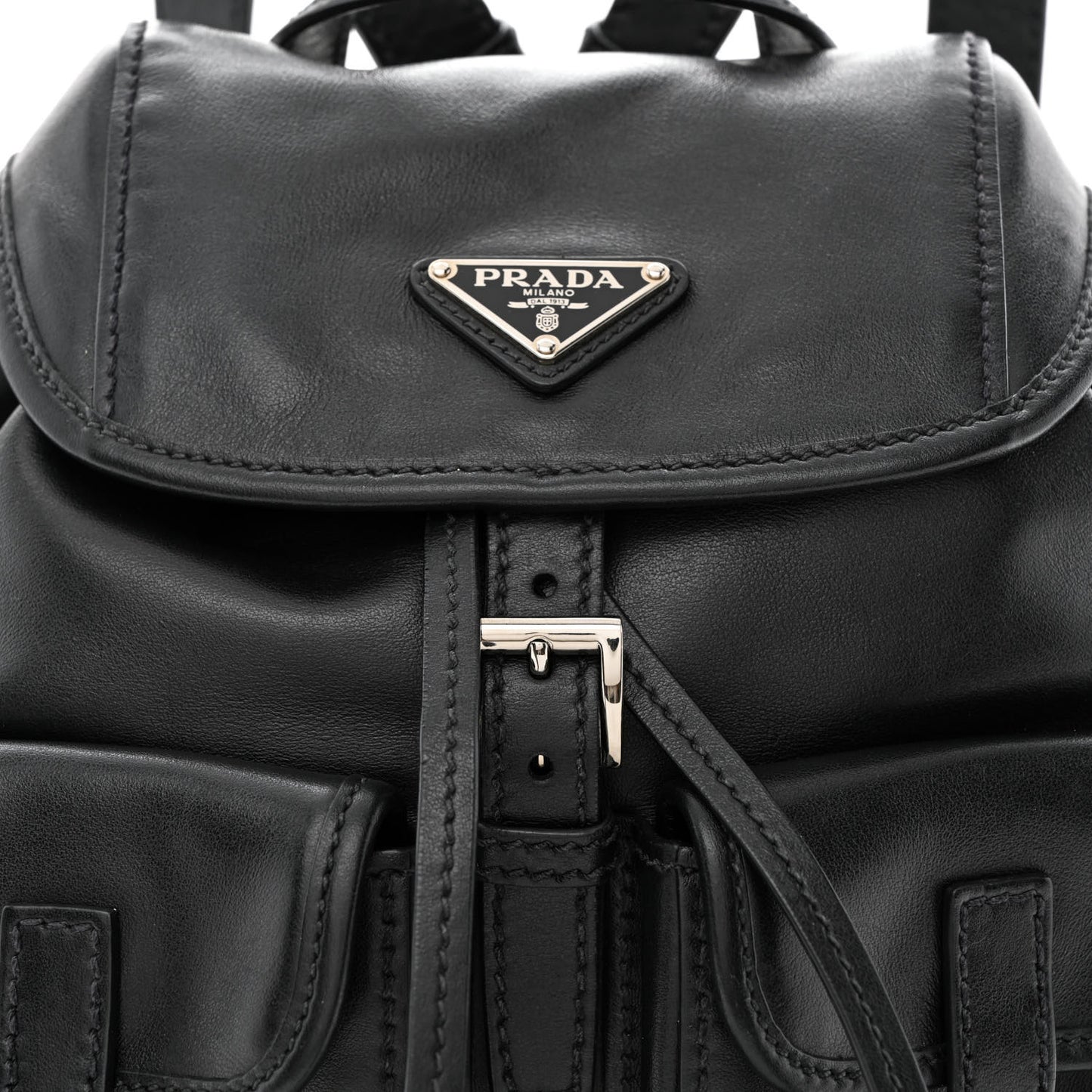 Calfskin Backpack Black