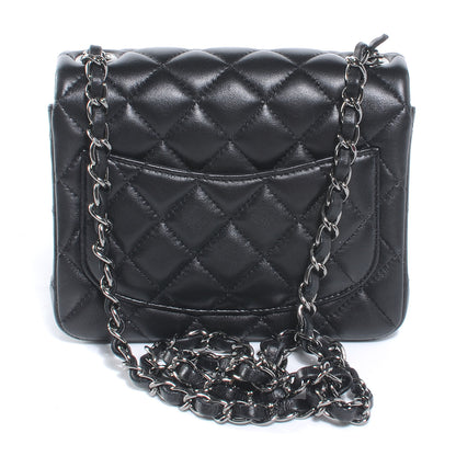 Chanel Lambskin Quilted Mini Square Flap Black 3 of 7