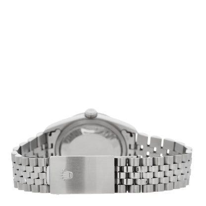 Rolex Stainless Steel 18K White Gold 36mm Oyster Perpetual Datejust Watch Silver 16234 3 of 5