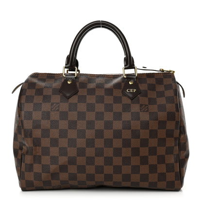 Louis Vuitton Damier Ebene Speedy 30 1 of 12
