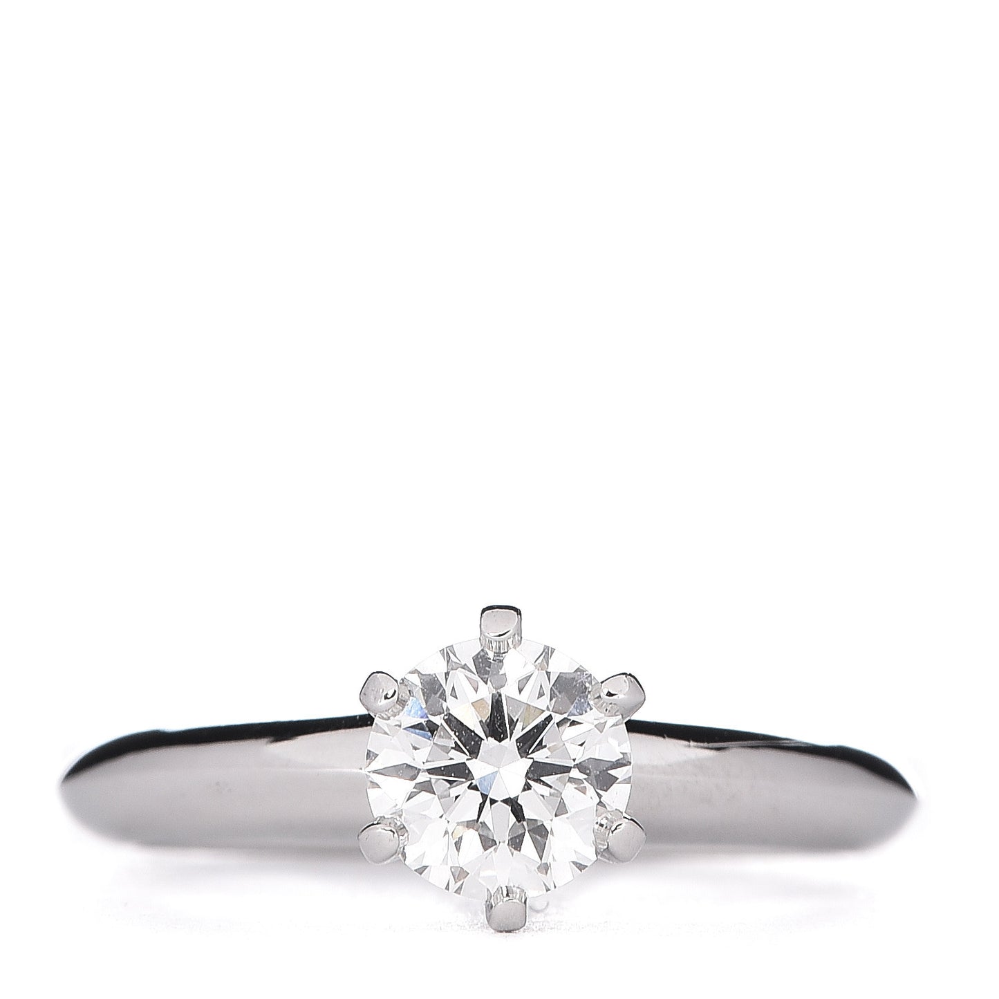 Platinum Diamond .71ct Solitaire Engagement Ring 47 4