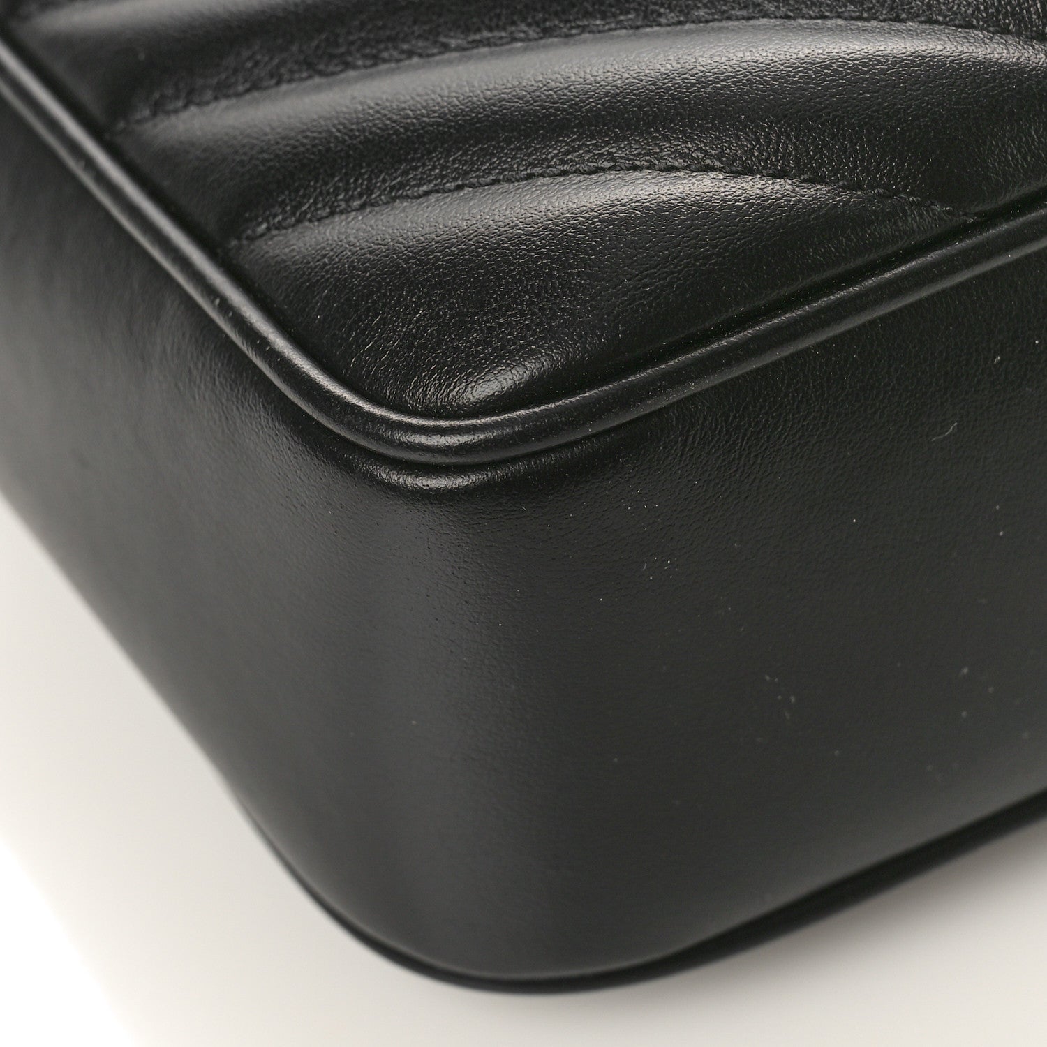 Saint Laurent Calfskin Matelasse Monogram Monochrome Lou Camera Bag Black 7 of 9