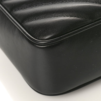 Saint Laurent Calfskin Matelasse Monogram Monochrome Lou Camera Bag Black 7 of 9