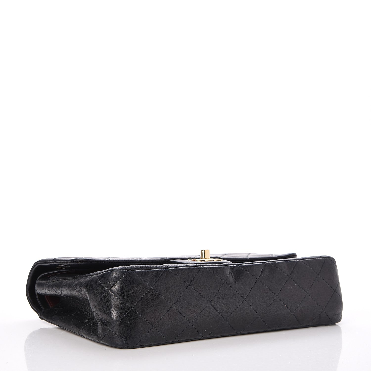 Chanel Lambskin Quilted Medium Double Flap Black 5 of 8