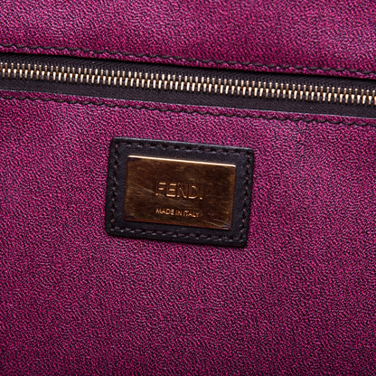 Fendi Zucca Spalmati Medium Roll Tote Tobacco Fuxia 8 of 12