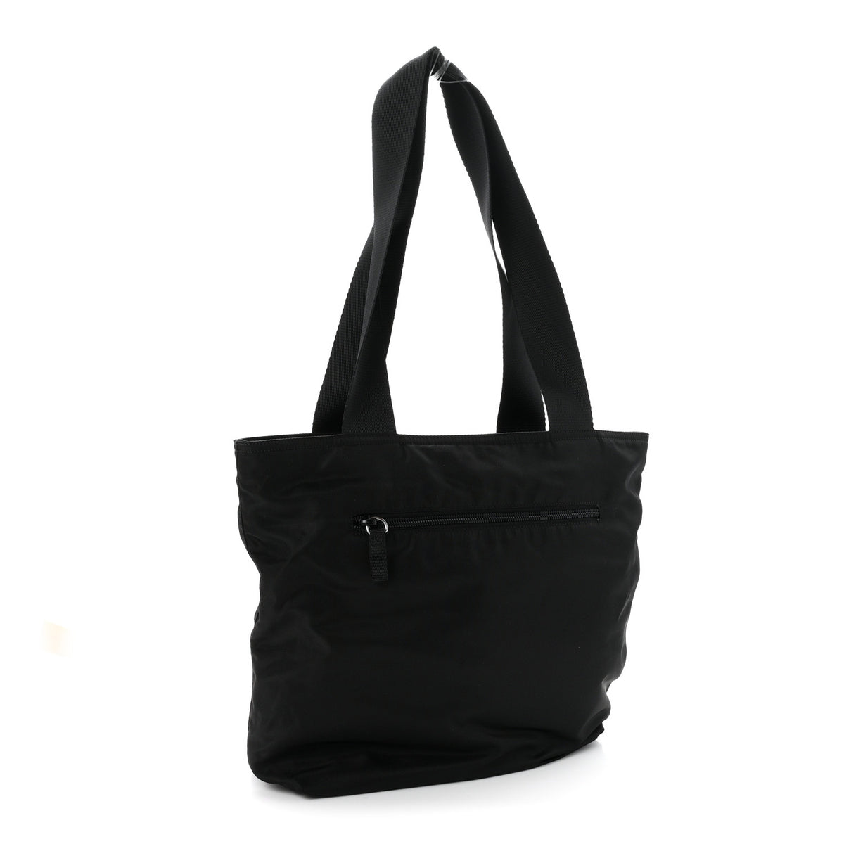 Tessuto Nylon Shopping Tote Black