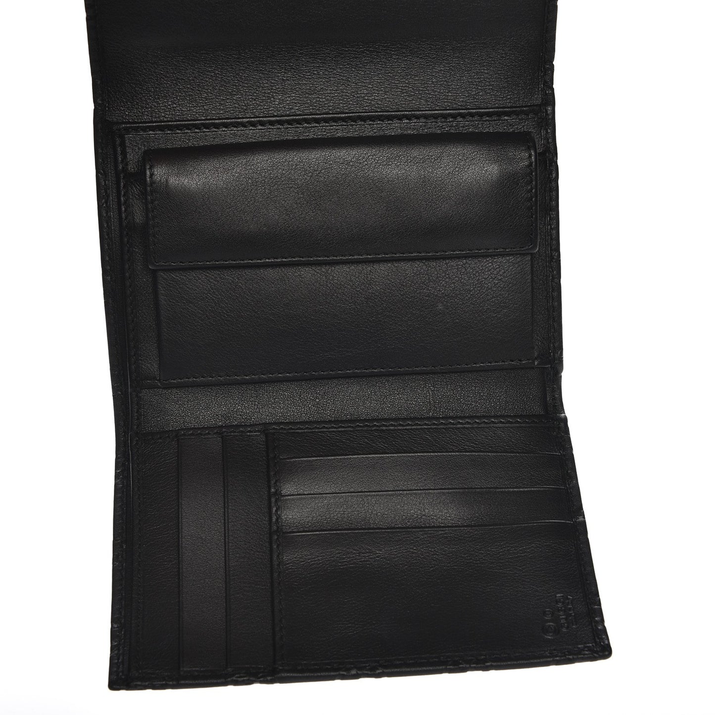 Guccissima Continental Flap Wallet Black
