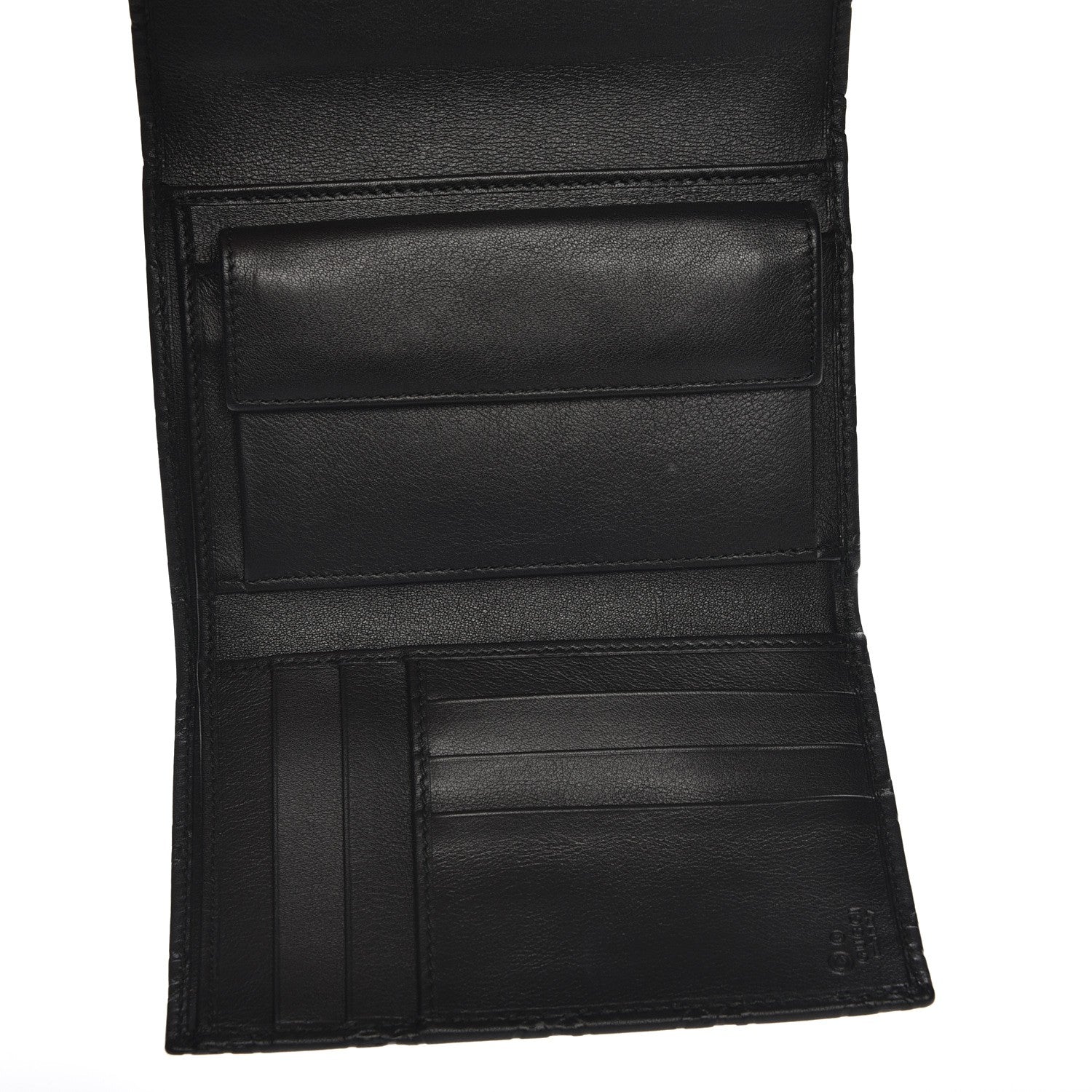 Gucci Guccissima Continental Flap Wallet Black 5 of 8