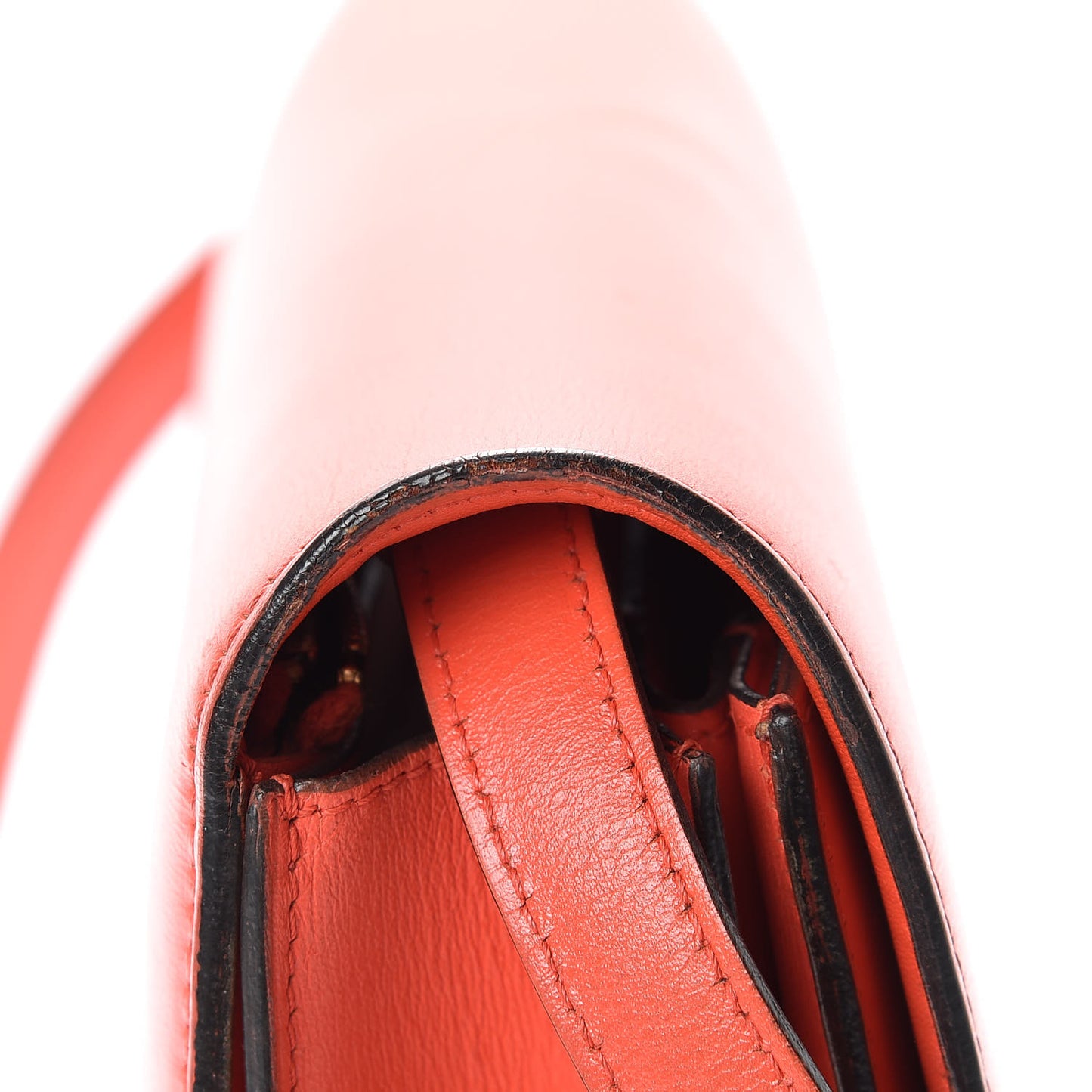 Box Calfskin Medium Classic Box Flap Bag Poppy