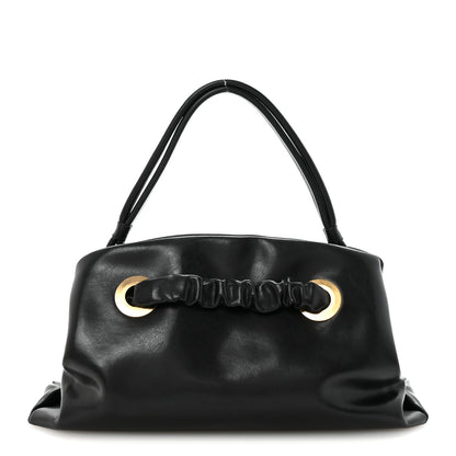 Celine Smooth Calfskin Eyelet Small Top Handle Bag Black 1 of 10