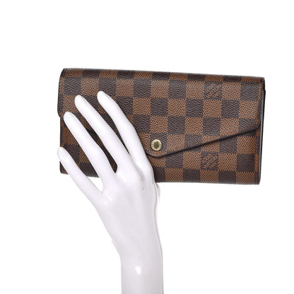Louis Vuitton Damier Ebene Sarah Wallet NM 2 of 7