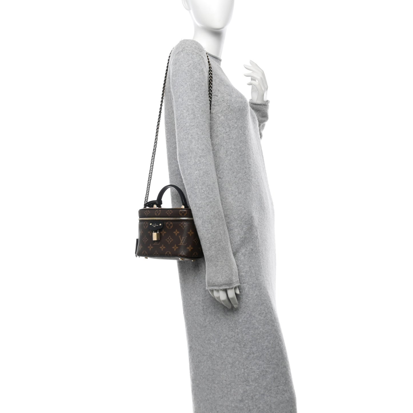 Reverse Monogram Vanity Chain Pouch