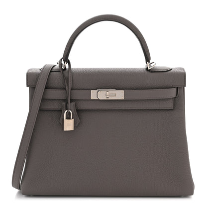 Hermes Togo Kelly Retourne 32 Etain 1 of 14