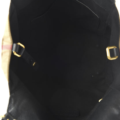 Burberry Grainy Calfskin House Check Small Canterbury Black 5 of 10