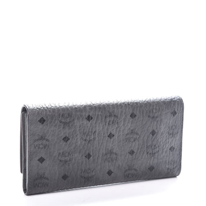 MCM Visetos Continental Flap Wallet Phantom Grey 3 of 8