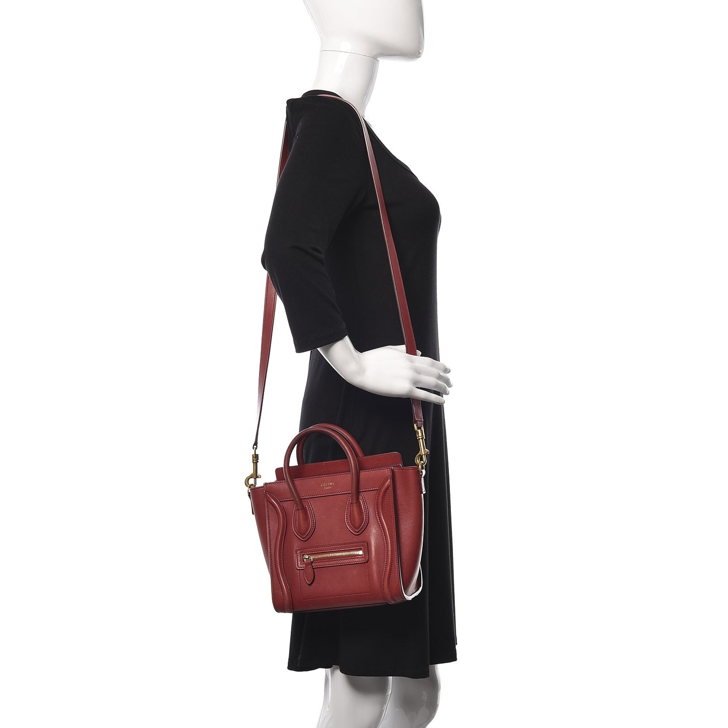 Smooth Calfskin Nano Luggage Red