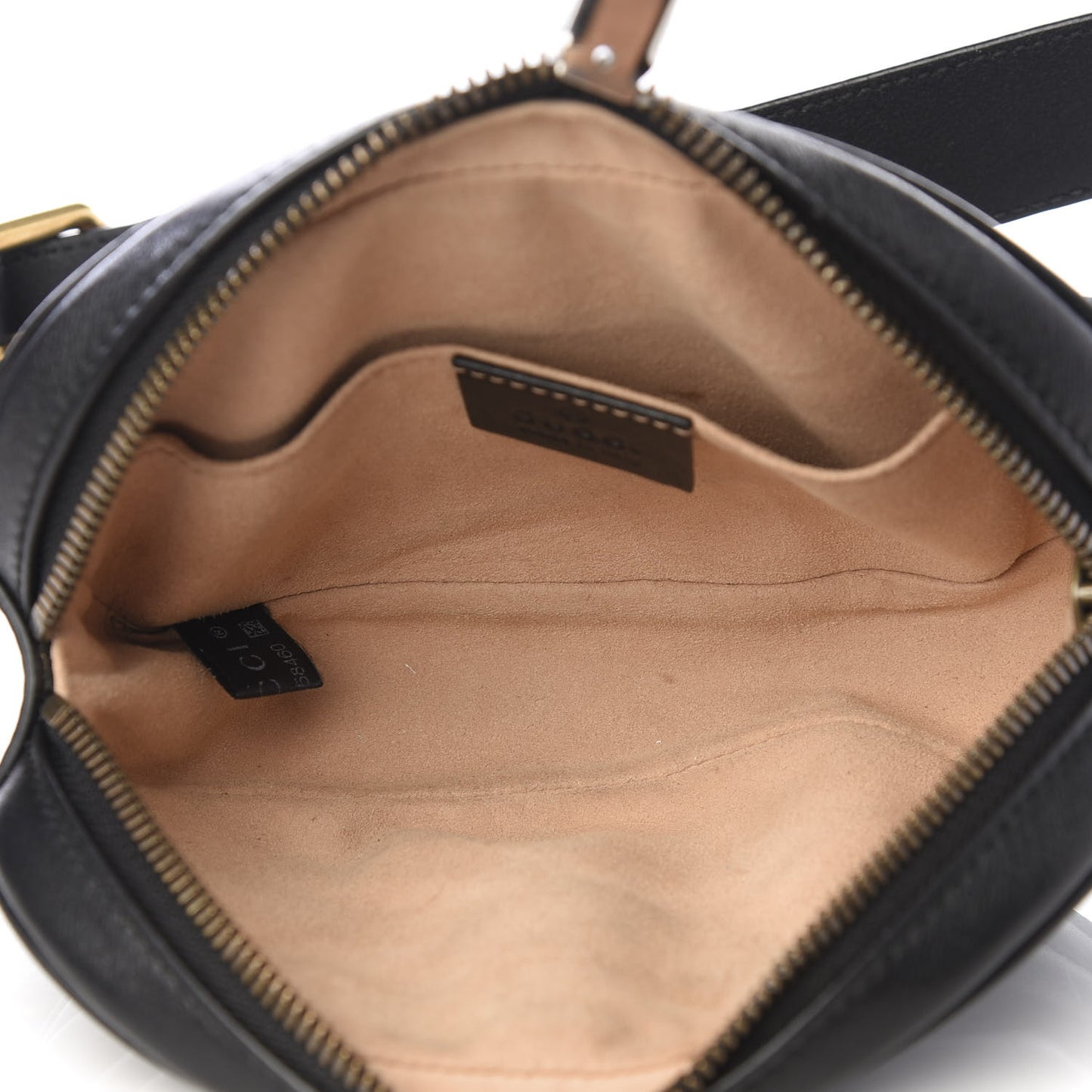 Calfskin Matelasse GG Marmont Belt Bag 75 30 Black