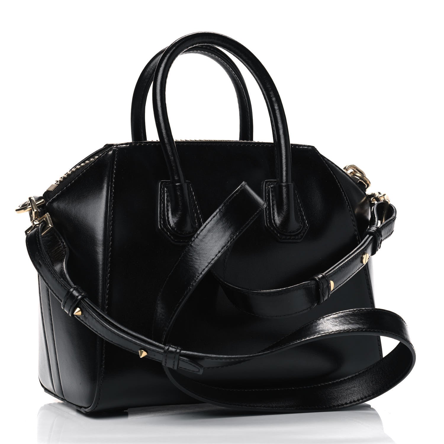 Givenchy Shiny Lord Calfskin Mini Antigona Black 2 of 4