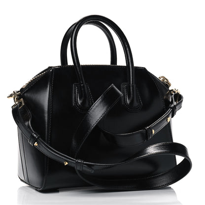 Givenchy Shiny Lord Calfskin Mini Antigona Black 2 of 4