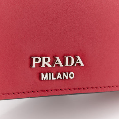 Prada City Calf Plex Ribbon Bag Red 8 of 13