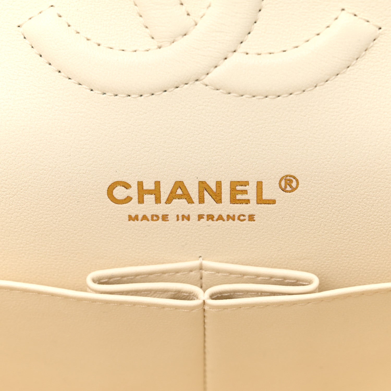Chanel Caviar Quilted Medium Double Flap White 6 of 11