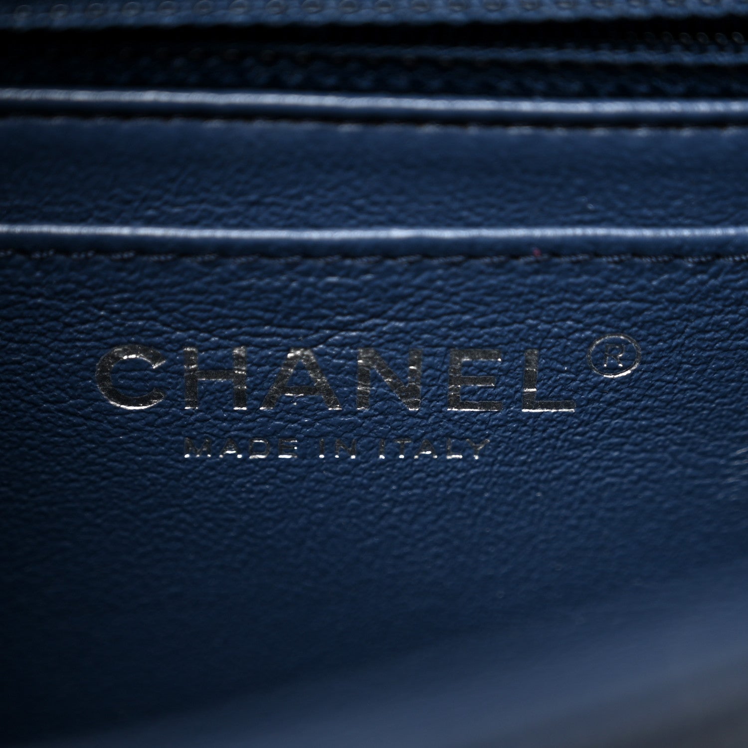 Chanel Caviar Quilted Mini Square Flap Navy 6 of 11