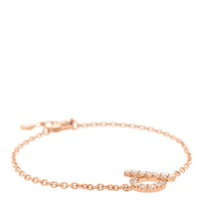 Hermes 18K Rose Gold Diamond Finesse Bracelet SH 1 of 4