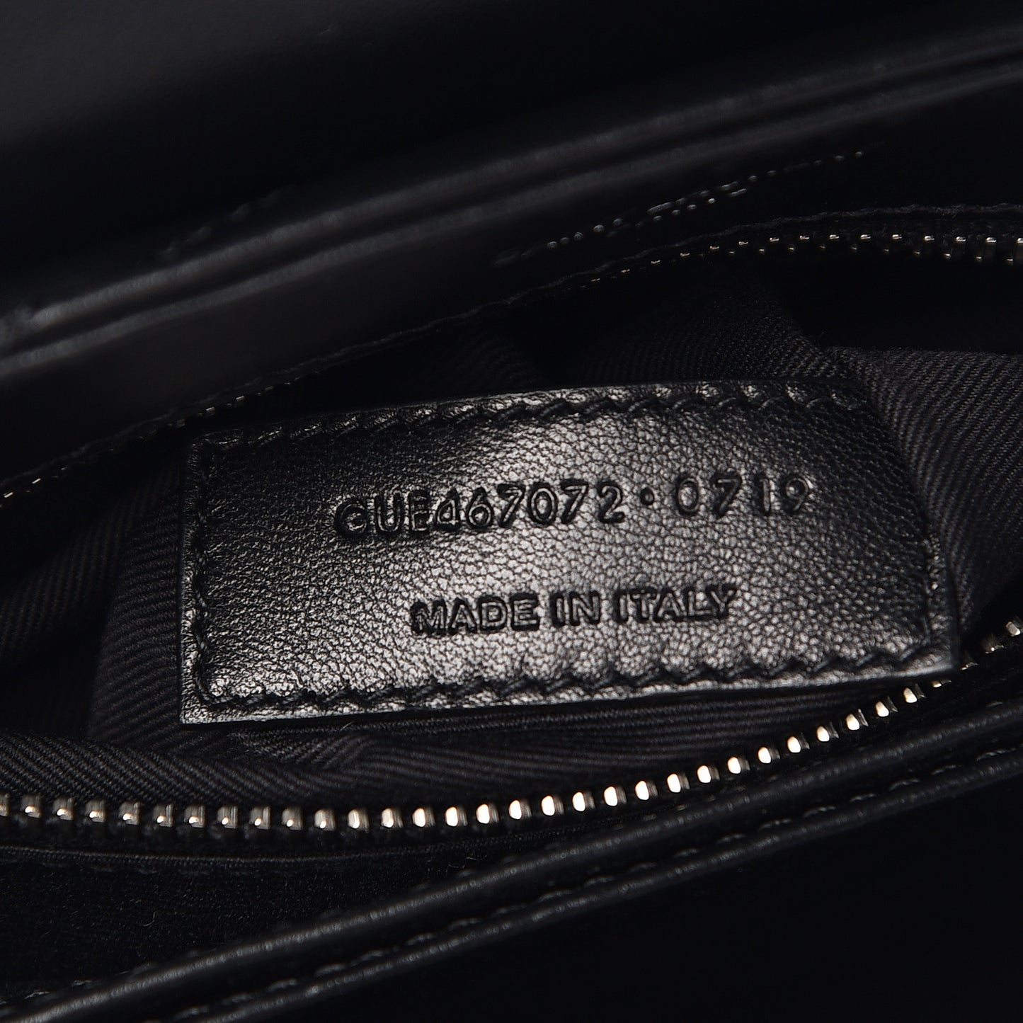 Calfskin Y Quilted Monogram Toy Loulou Crossbody Bag Black