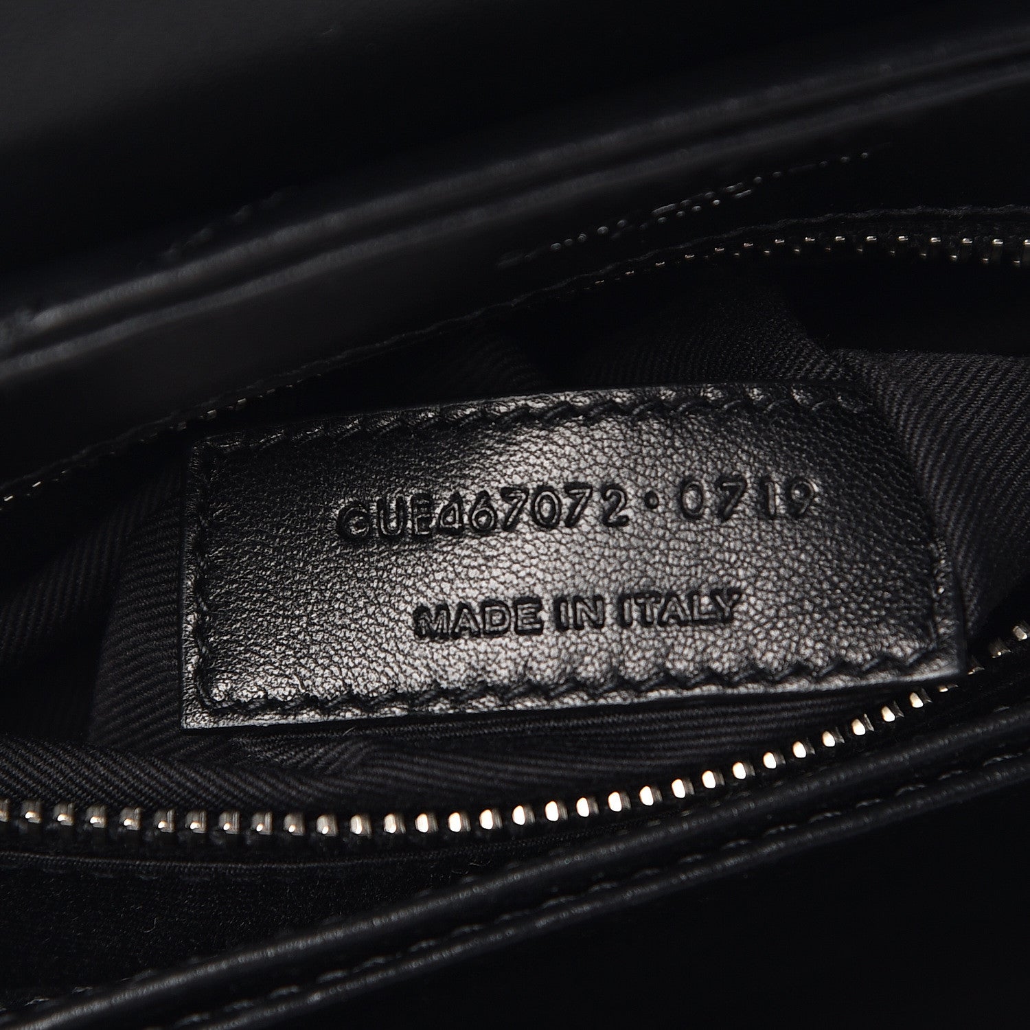 Saint Laurent Calfskin Y Quilted Monogram Toy Loulou Crossbody Bag Black 10 of 13