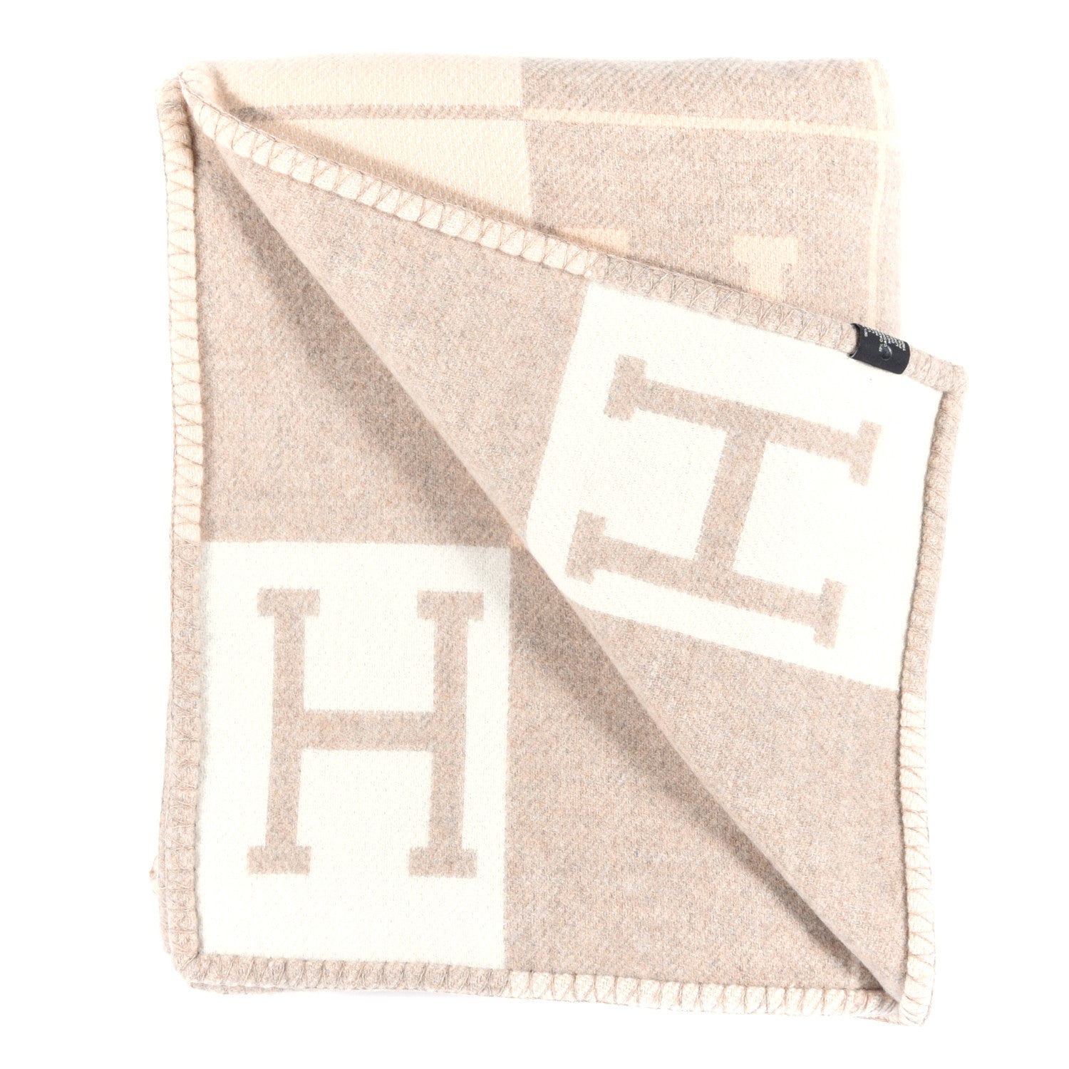 Hermes Wool Cashmere Avalon III Blanket Coco Camomille 2 of 3
