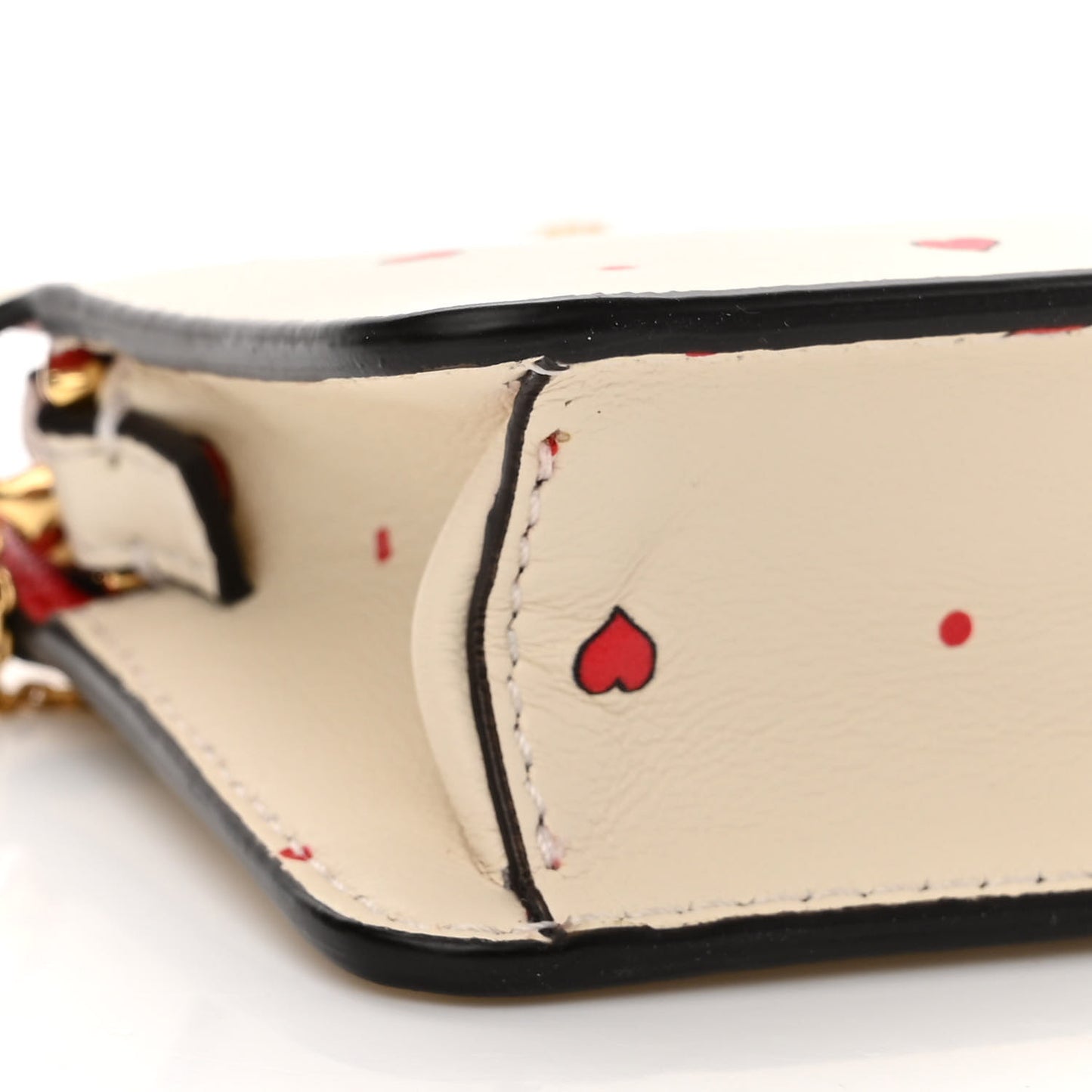 Nappa Chinese Valentines Day Karligraphy Embroidered Pico Peekaboo Charm Panna Rosso Cardinale
