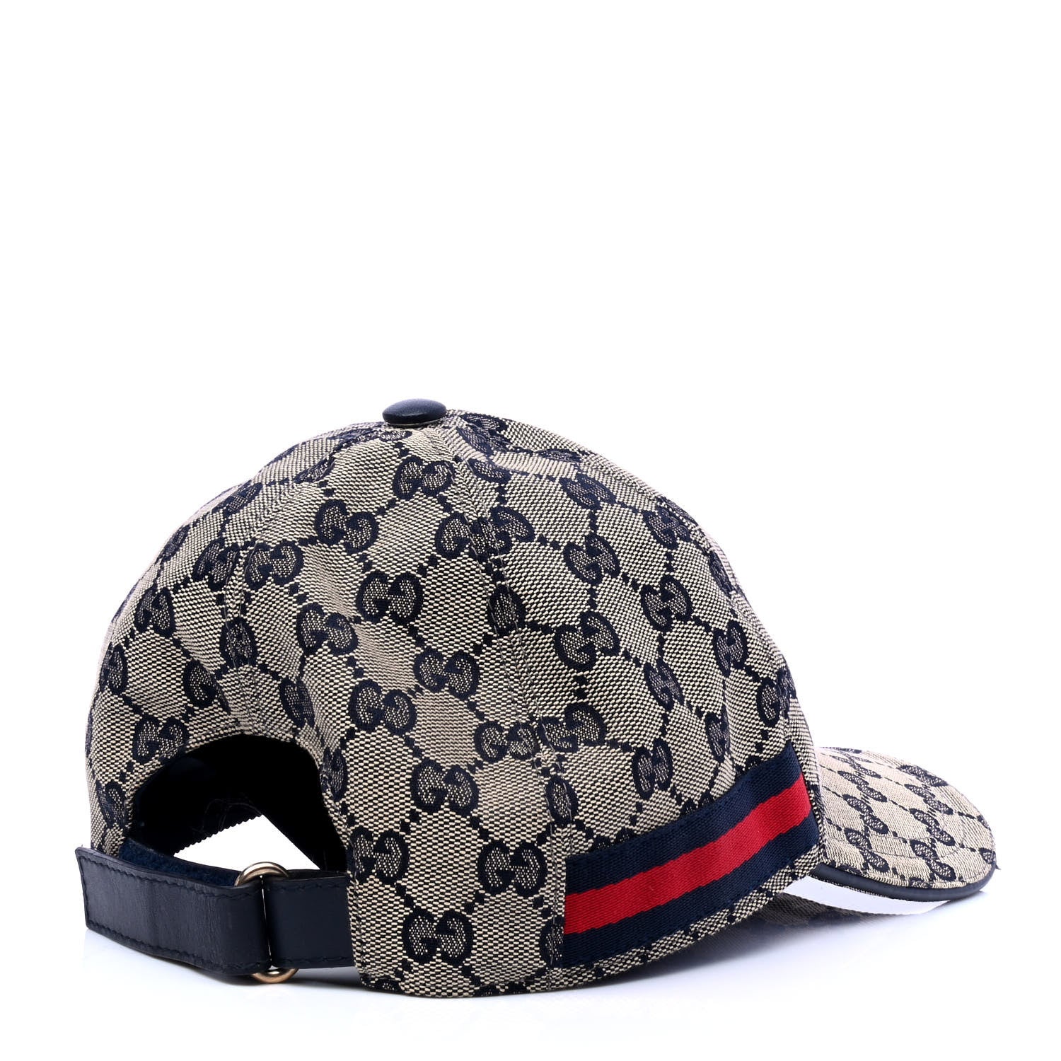 Gucci Monogram Web Baseball Hat S Beige Blue 2 of 6