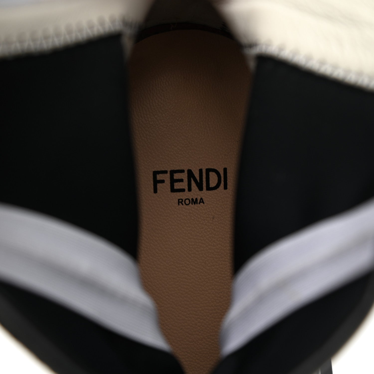Fendi Shiny Stretch Nylon Platform Zip Biker Boots 36 Black 8 of 8