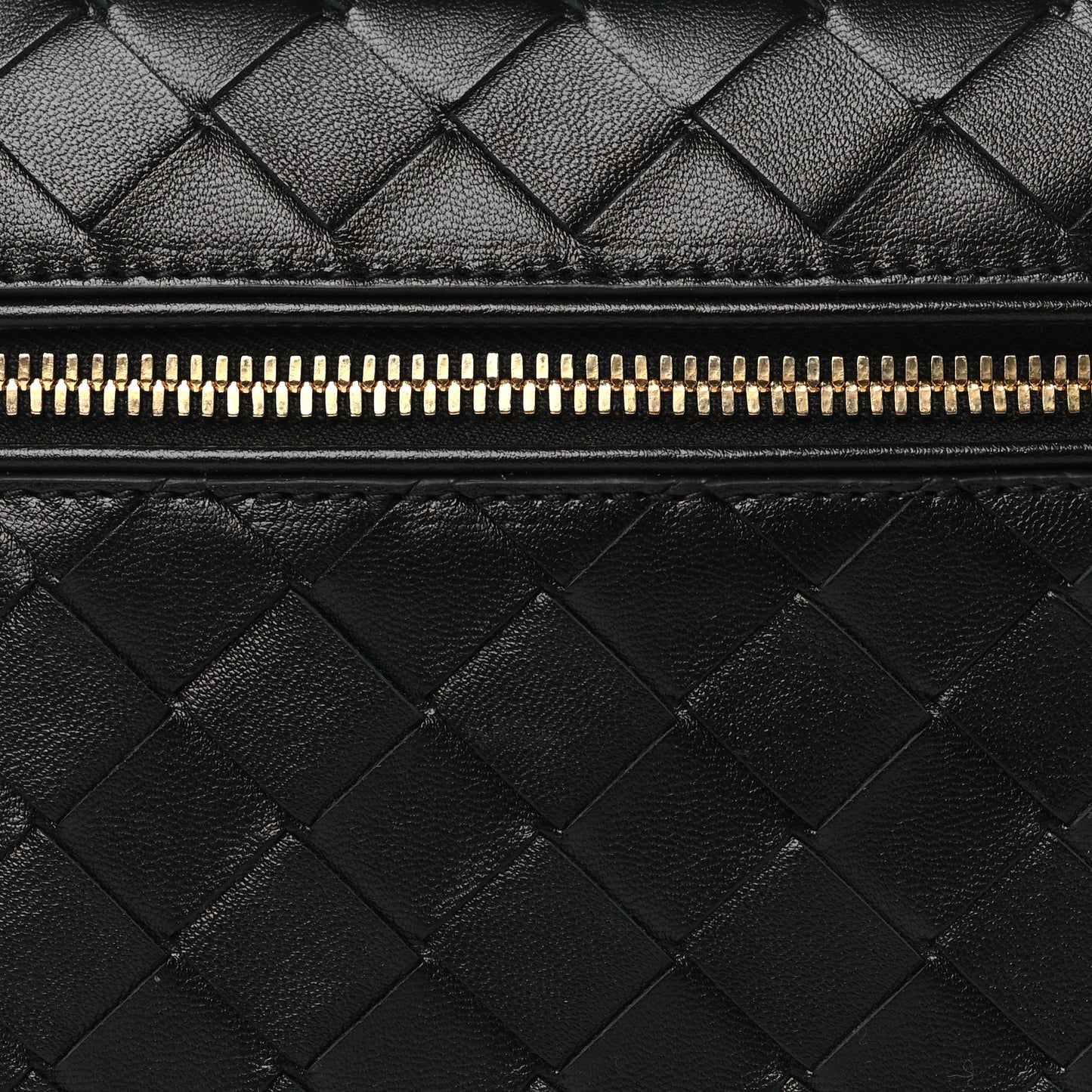 Calfskin Intrecciato Bang Bang Vanity Case Black
