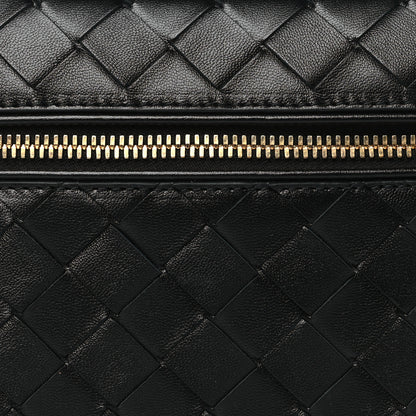 Bottega Veneta Calfskin Intrecciato Bang Bang Vanity Case Black 8 of 10