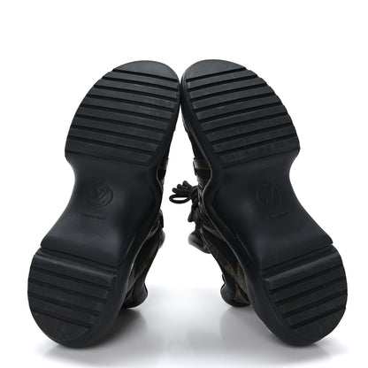 Louis Vuitton Calfskin Patent Monogram LV Archlight Sneakers 37.5 Black 5 of 9