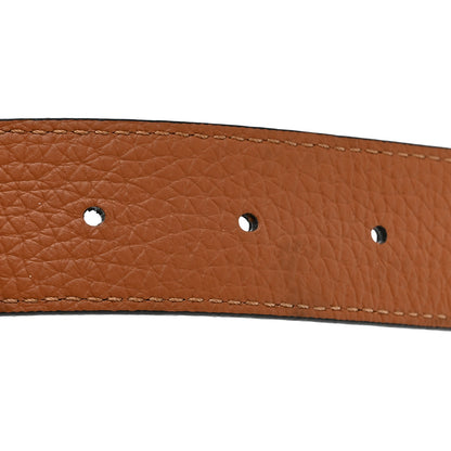 Louis Vuitton Taurillon Calfskin 30mm LV Initiales Reversible Belt 80 32 Black 7 of 8