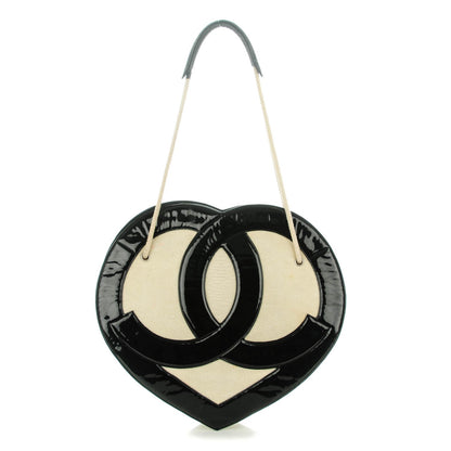 Chanel Patent Terry Ocean Drive Shoulder Bag Black White 1 of 9