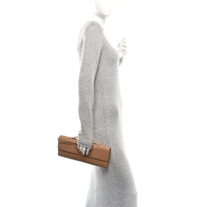 Bottega Veneta Nappa Intrecciato Long Andiamo Top Handle Clutch  Pale Brown 2 of 9