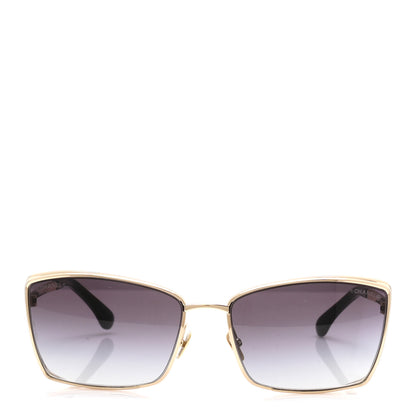 Chanel Metal Logo Square Sunglasses 71542 Black 2 of 7