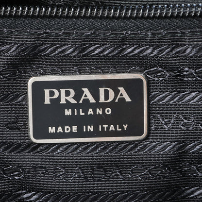 Prada Nylon Vela Medium Cinch Backpack Black 6 of 7