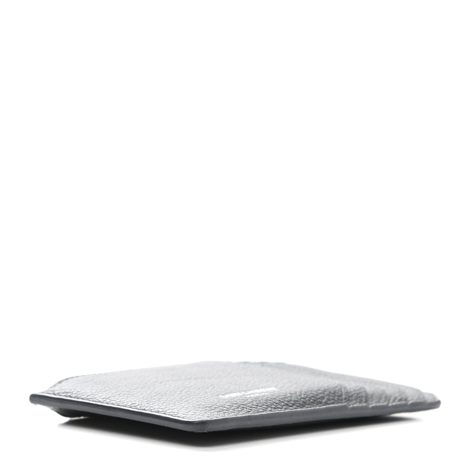 Saint Laurent Grained Calfskin 5 Fragments Zip Pouch Card Holder Dark Smog 4 of 7