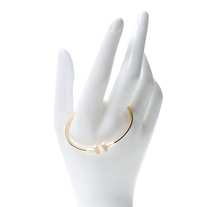 Tiffany 18K Yellow Gold T Wire Bracelet 2 of 5