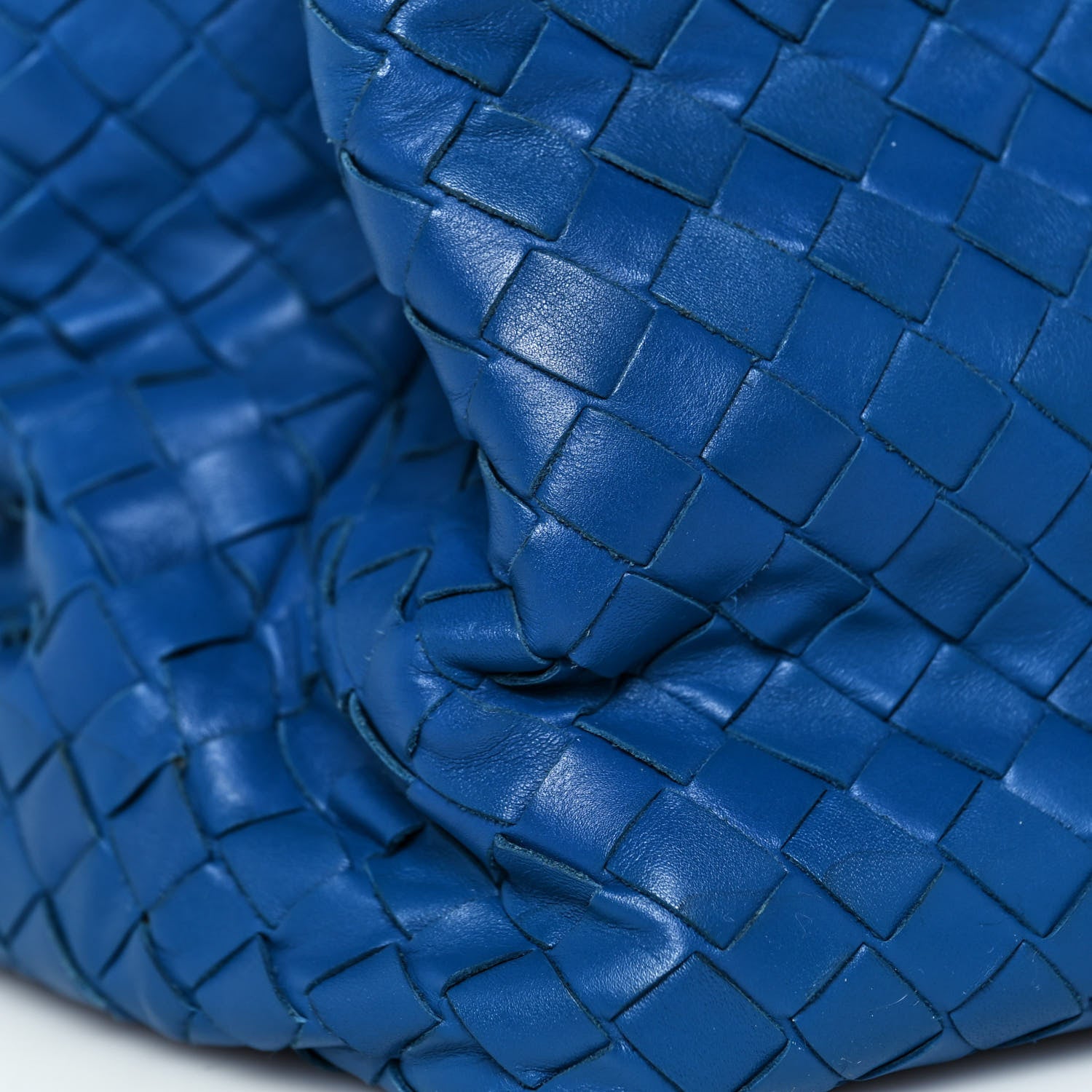 Bottega Veneta Light Calf Intrecciato Medium Roma Signal Blue 9 of 10