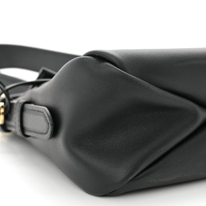 Prada Soft Calfskin Aimee Shoulder Bag Black 8 of 8